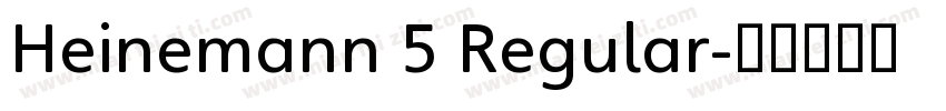 Heinemann 5 Regular字体转换